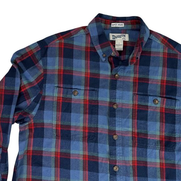 Duluth Trading Co Other - Duluth Men's Free Swingin Flannel Untucked Shirt Large